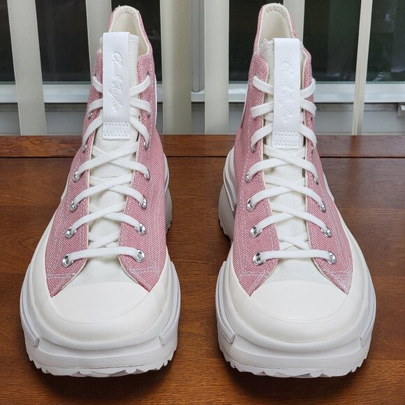 Converse Women's Run Star Legacy CX Hi Canvas A00873C Rush Pink Multi Sizes - Picture 3 of 12